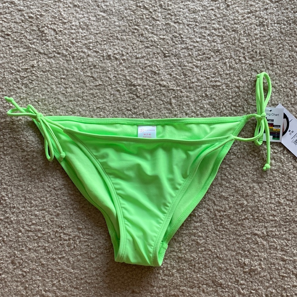 🟡 BOGO No Boundaries Fluorescent Green Bikini Bottoms